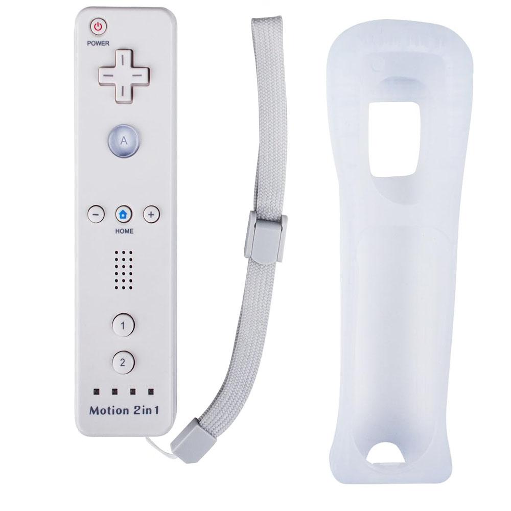 1 шт. Новый белый пульт дистанционного управления с силиконовым чехлом и ремешком на запястье для Wii и Wii U