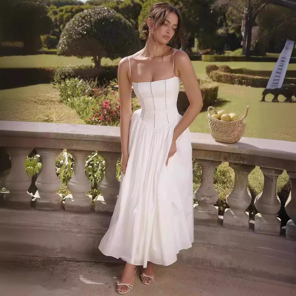 GMXIA Платье Fairy Chic Strap Gentle Wind, утягивающее платье с цветочным принтом на бретелях