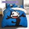 Felix the Cat  Pattern Bedding Quilt Set  Home Decoration  Gift (1 * duvet cover + 2 * pillowcase  without core)
