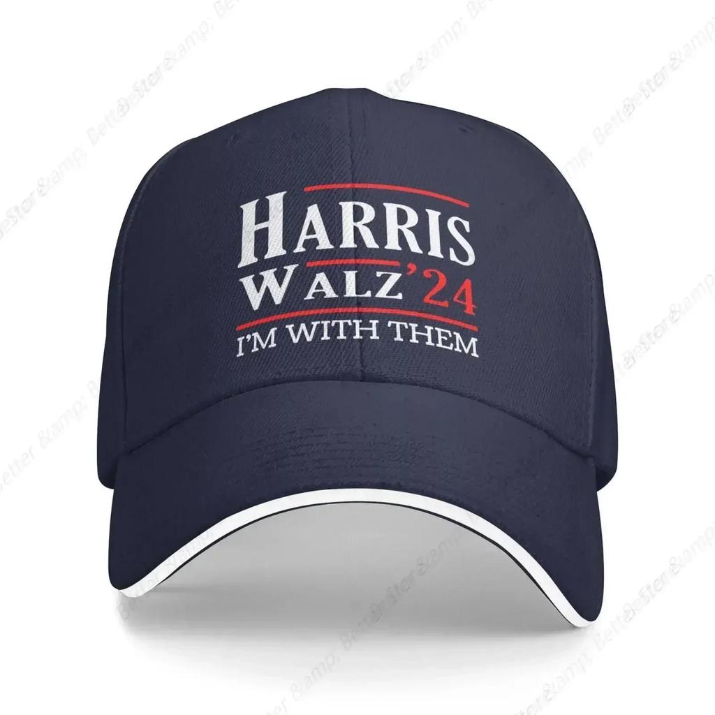 Harris Waltz hat Kamala Walz  Im with Them Hat for Men Dad Hat Funny Cap