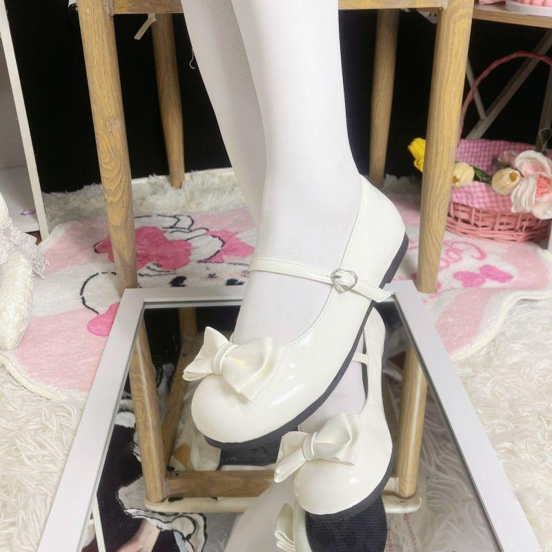 Sweet Campus Style Lolita Shoes Women's 2024 New Round Head Cute Thick Heel Versatile Single Shoes Mary Jane Women's Shoes