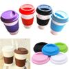 Fashion Tea Coffee Sealing Lid Caps Silicone Insulation Leakproof Cup Heat Resistant Anti-Dust Mug Cover Home Supplies Kitchen