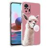 Transparent Phone Case for Redmi 13C 12C 10C Note 13 12 11 11T K40 Gaming Plus Pro 4G 5G Soft TPU Cover Shell Cute Alpaca Donkey