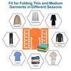 Yousheng Shirt Folding Board T-Shirt Clothes Folder Strong Sturdy Easy To Use Wide Application Laundry Organizer Shirt Folder