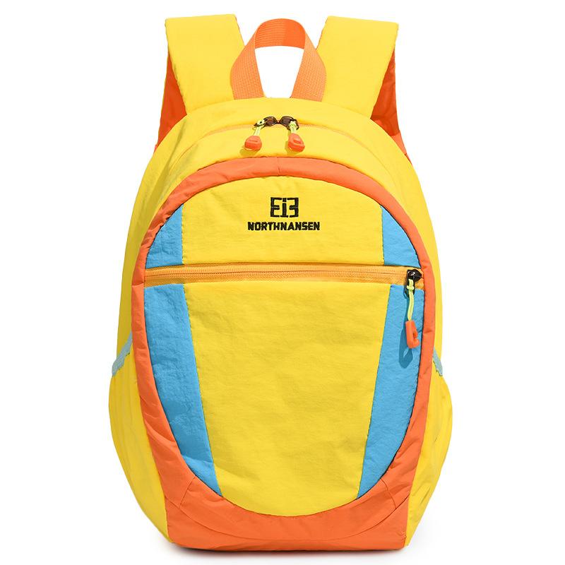 Schoolbag new Korean version large-capacity color matching outdoor travel backpack fashionable and lightweight trendy men's trendy women's casual