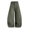 OREETA Vintage Wash Work Pants Unisex Loose Wide Leg Cargo