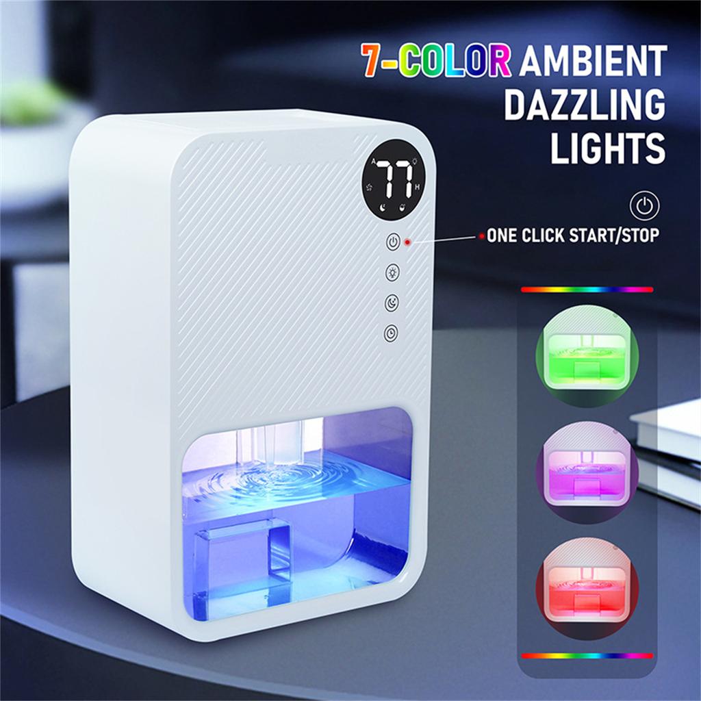 Осушитель воздуха для подвала дома, емкость для воды 3800 мл, светодиодный дисплей, осушитель воздуха, черный, размер комнаты: 20 м²