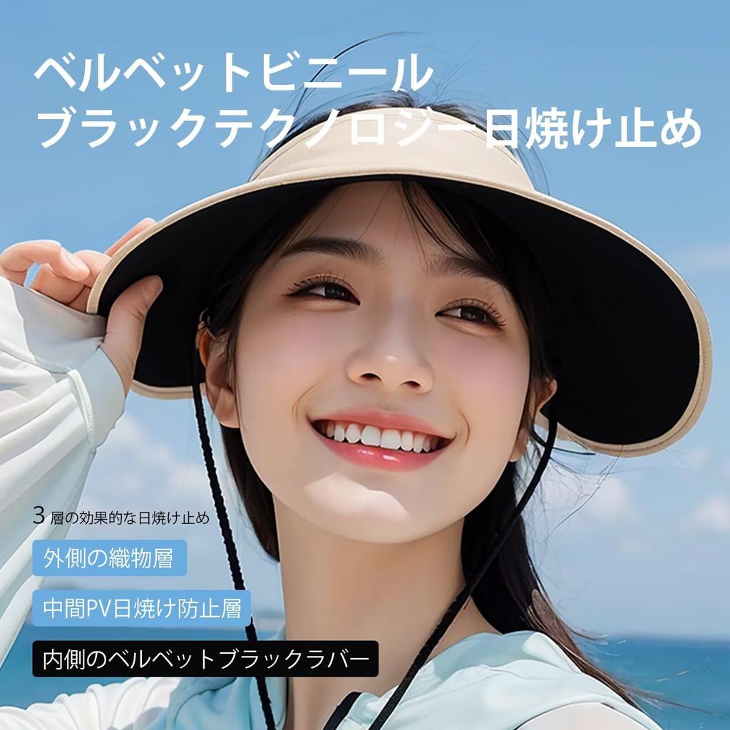 Солнце УФ Широкий Маленькое Лицо УФ Пот Быстро Подбородок Летать Солнце Регулируемый Черный [ZVCXOE] Женский Козырек, Защита, Кепка, Поля, Эффект, Шляпа, Защита, Впитывающий,