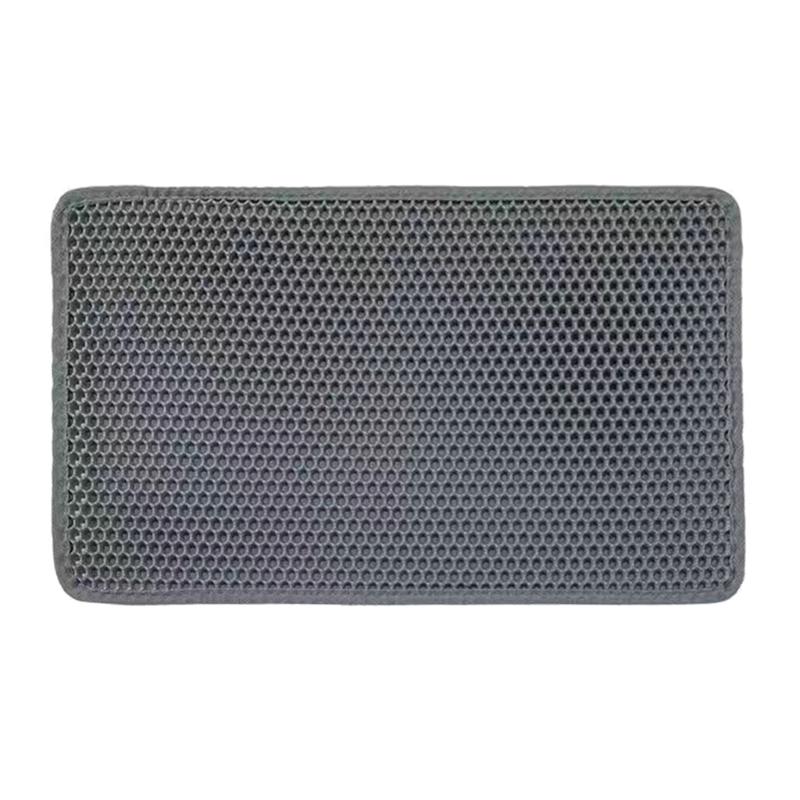 Cats Litter Mat Double Layer Washable Trapping Mat Scatter Control Easy to Clean Fits Under Litter Box, Litter Free F