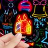 50 шт./100 шт. С Рождеством . Стикеры в неоновом цвете DIY Модные водостойкие наклейки для скетчинга