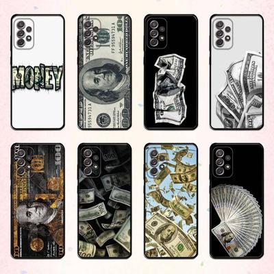 КРУТОЙ M-Money 100 долларов Чехол для телефона Samsung S 25,24,23,22,30,21,10,9,Ultra,Plus,Lite,FE,4,5 G Мягкий Черный Чехол