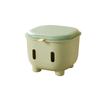 Multifunctional Kids Storage Stool with Lid Soft Seat Cover Durable Plastic Construction for Toys Snacks Clothes Household Use