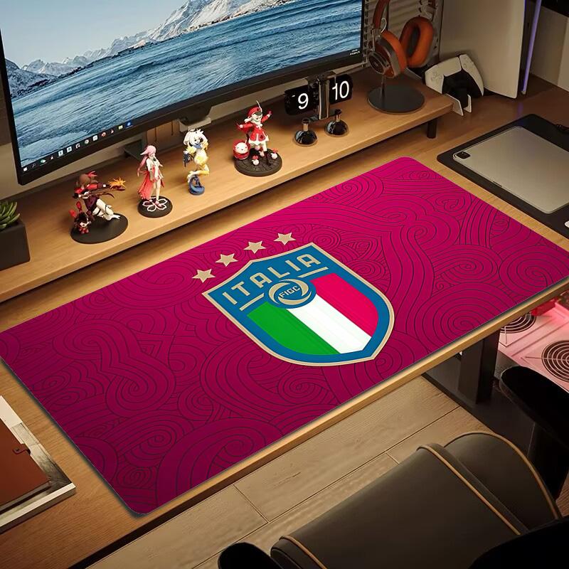 Italy National Football Team2 Print Cushion Non-slip Laptop Tablet Big Mousepad XXL Mat Mini PC Playmat With Lock edge