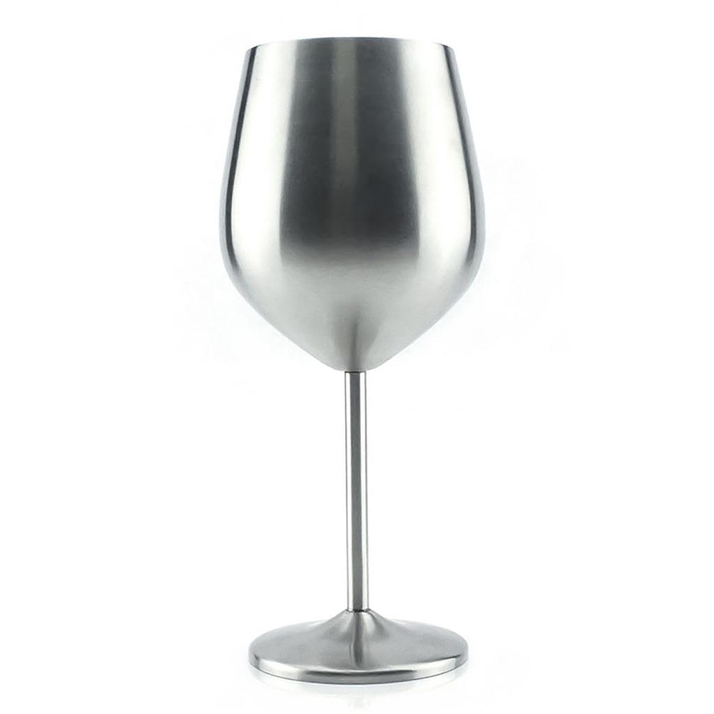Stainless Steel Wine Glass 20 Oz Reusable Break-resistant Stemware for Travel Camping Swimming Pool Beautiful Unique Portable Me