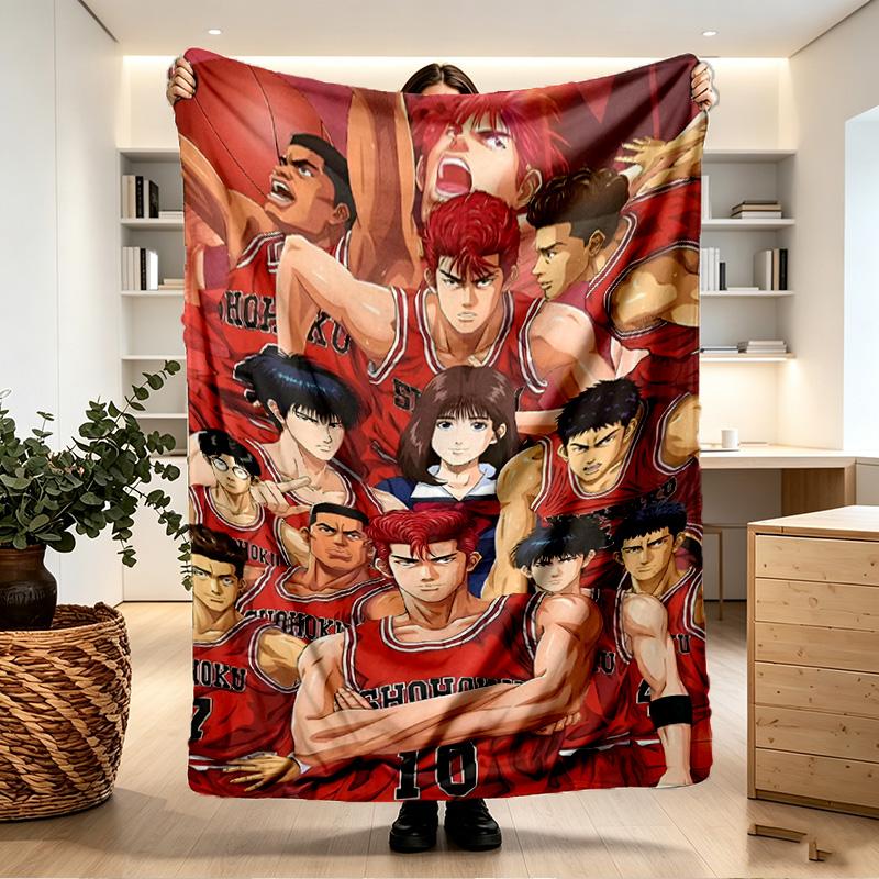 SLAM DUNK Print Blanket - Soft & Comfortable, for Bedroom, Travel, Sofa, Home Decoration - Birthday Christmas Gift for Friend