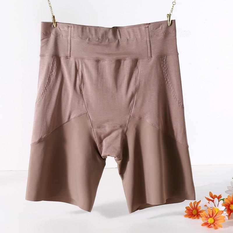 Safet In Plus Size Briefs High Waist Anti Glare Knickers Women with Lingerie Cotton Crotch Panties