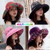 Women Hat Bucket Hat Fashion All-match Four Seasons Big Brim Panama Basin Cap Double-Sided Fisherman Hat Women Sun Hat