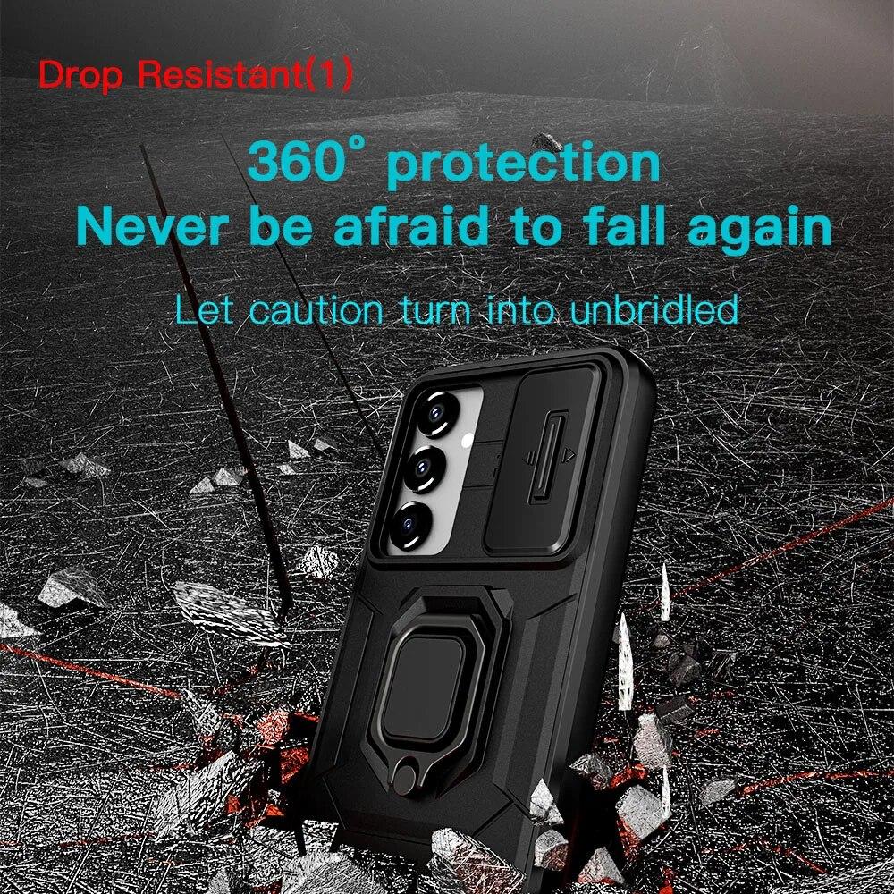 KEYSION Противоударный защитный чехол для Samsung M34 5G F34, защитное кольцо для объектива камеры, задняя крышка-подставка для телефона Galaxy A13 4G