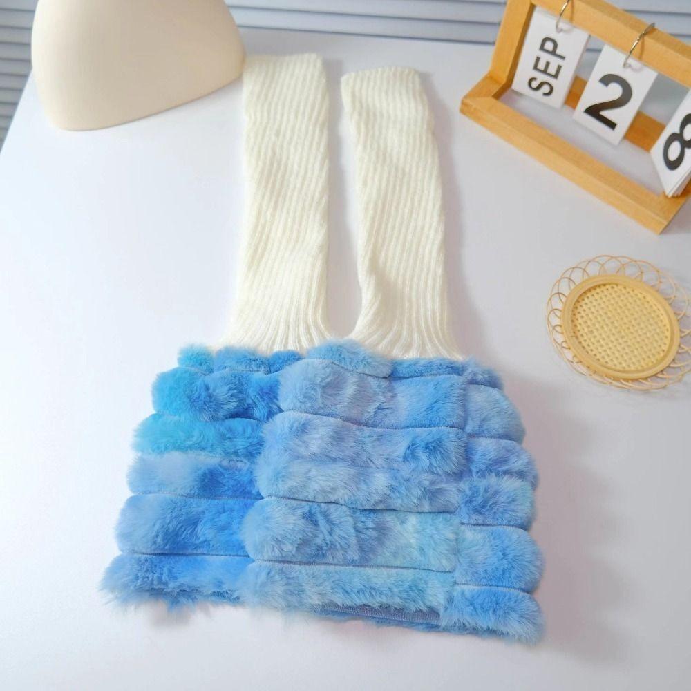 Colorful Plush Leg Warmer Sweet Cool Foot Cover New Calf Sleeves Girls