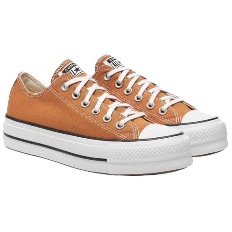 Converse Chuck Taylor All Star Lift Platform Повседневные Удобные Низкие Кеды из Канваса Женские кроссовки Оранжевый A11540C