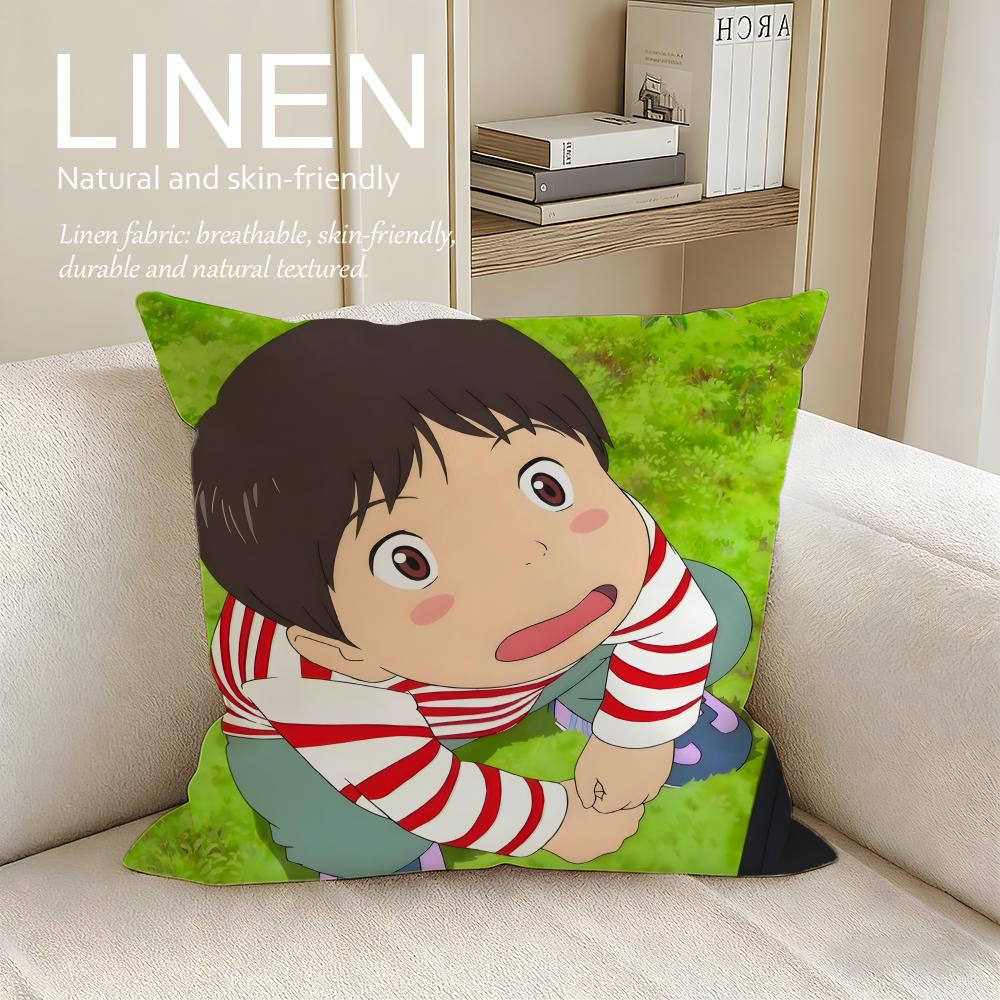 Animation Mirai Cushion Cover Pillowcase Set Pcs x x Breathable Washable Sofa Cushion Cover