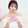 Elegant Short Sunscreen Gloves Thin Hollow-Out Mittens Fashion Party Gloves  For Women Female