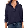 Women's Fashion Long V-neck Pullover Knitted Sweater Top