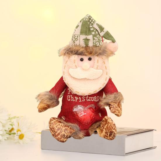 3 шт. Рождественские подарочные пакеты Снеговик Санта Лось Узоры Декоративные пакеты для конфет Многоразовые праздничные подарочные мешочки