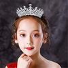 Bridal Hair Accessories Princess Rhinestone Crown with Combs Crystal Headband Silver Tiara Crown
