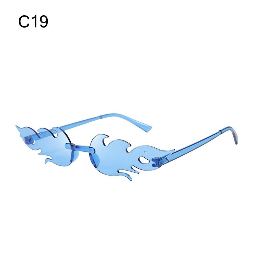Novelty Eyewear Cosplay Party Flame Shaped Flame Sunglasses Sun Glasses Sunglasses for Women