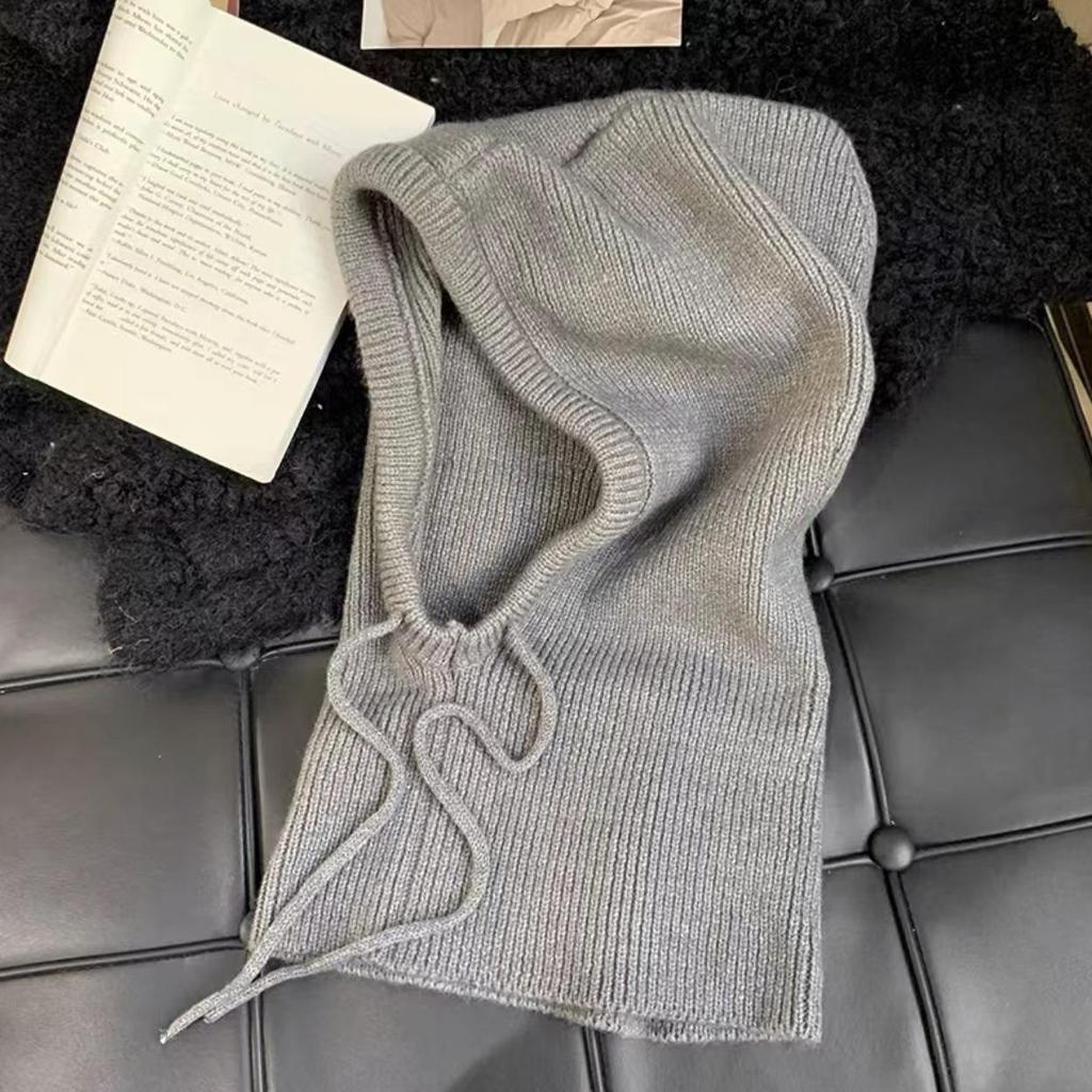 2024 Wool Balaclava Pullover - Warm Ear & Neck Protection Scarf Hat, One-Piece Cold Protection