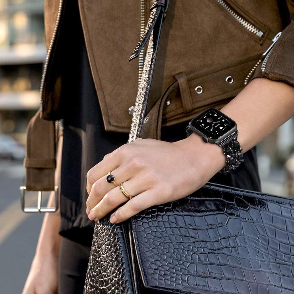 Watch Strap Wristband for Apple Watch Series 10 46mm/Ultra 2 Ultra 49mm/9 8 7 45mm/SE (2023) SE (2022) SE 6 5 4 44mm/3 2 1 42mm