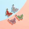 Colorful Rhinestone Butterfly Pendant Jewelry Charm for DIY Bracelets, Anklets, and Necklaces