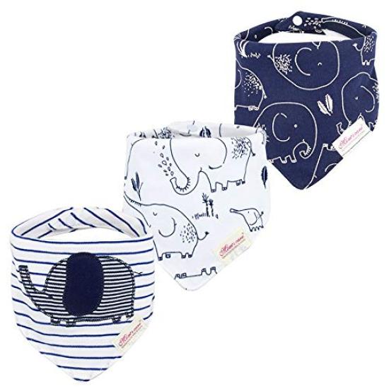 Tobewell Baby Boy Triangle Baby Shower Mealtime Baby Mouth Newborn Soft Set of 6 Bibs, Bandanas, Gifts, Aprons, Bibs, Wipes, Sizes, Cotton,