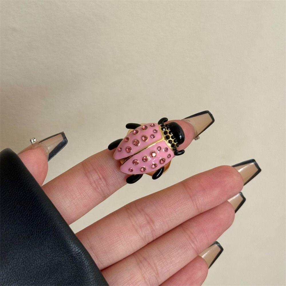 Jewelry Accessories Insect Drip Oil Ring Korean Style Chunky Enamel Ring Painting Ring Decoration
