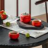 Wanqiantang Cinnabar Glaze Travel Tea Set