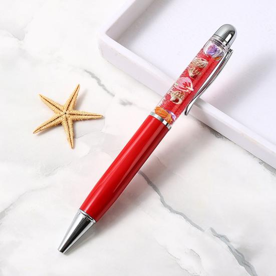 Ballpoint Pen 1.0mm Smooth Black Ink Pen Ergonomic Grip Unique Floating Liquid Desk Pen Relaxing Stress