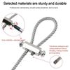 New Stainless Steel Wire Rope With Locking Adjustable Suspension Lanyard 1.5/2/3/4mm Hanging Rope