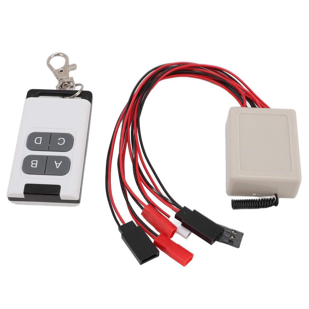 RC Model Car Winch Controller Universal Climbing Car 4 Channel Winch Light Remote Control Controller