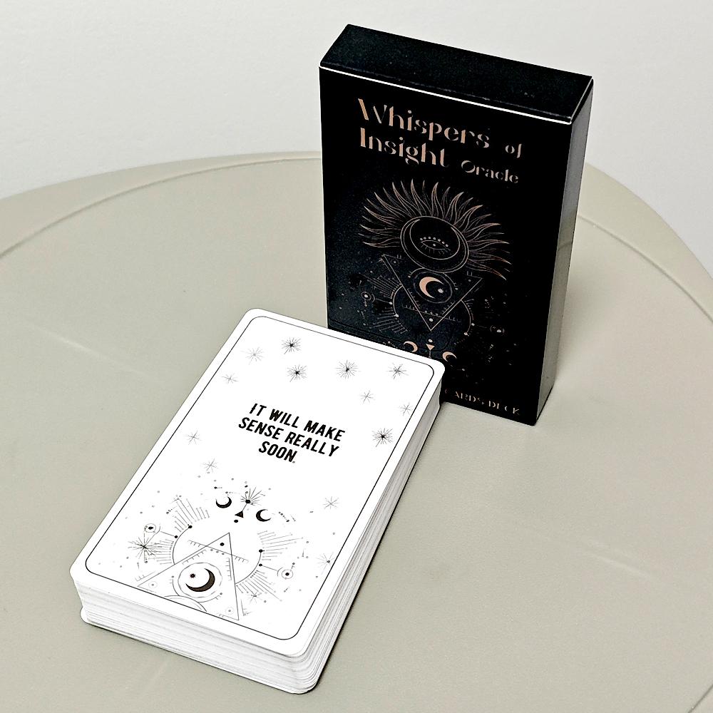10.3*6cm Whispers of Insight - Why Oracle Deck 54 Inspirational Answers To Explore The Hidden Meanings Behind Life's Challenges