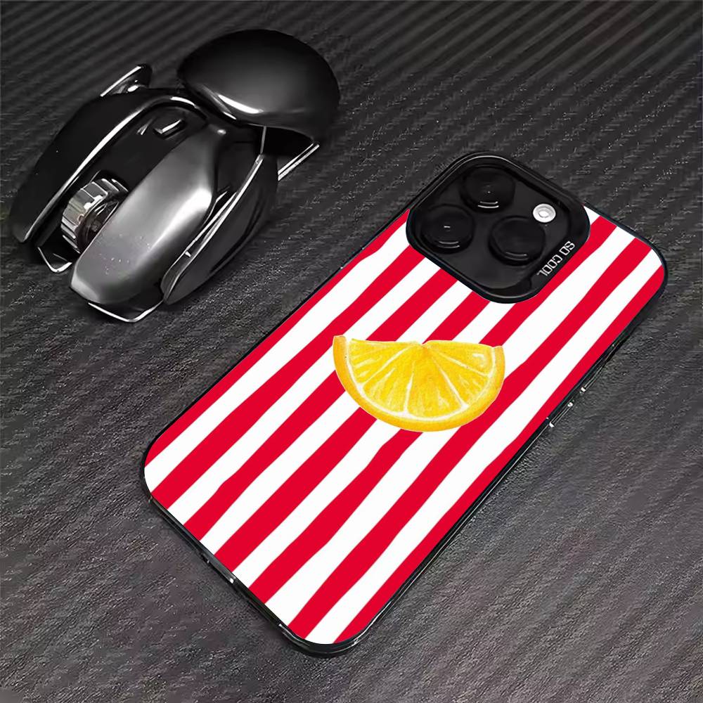 Стильный чехол для телефона с лимонами для iPhone 17 16 15 14 13 12 11 Pro Max XS Max 7 8 Plus Ударопрочный силиконовый матовый чехол
