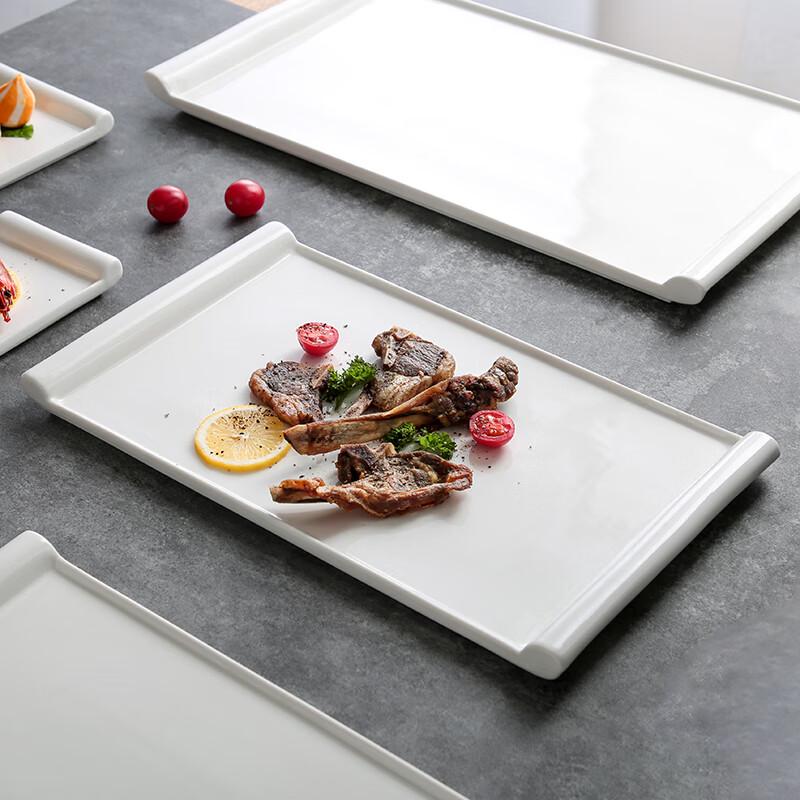 Japanese Style White Ceramic Sushi & Dessert Plate