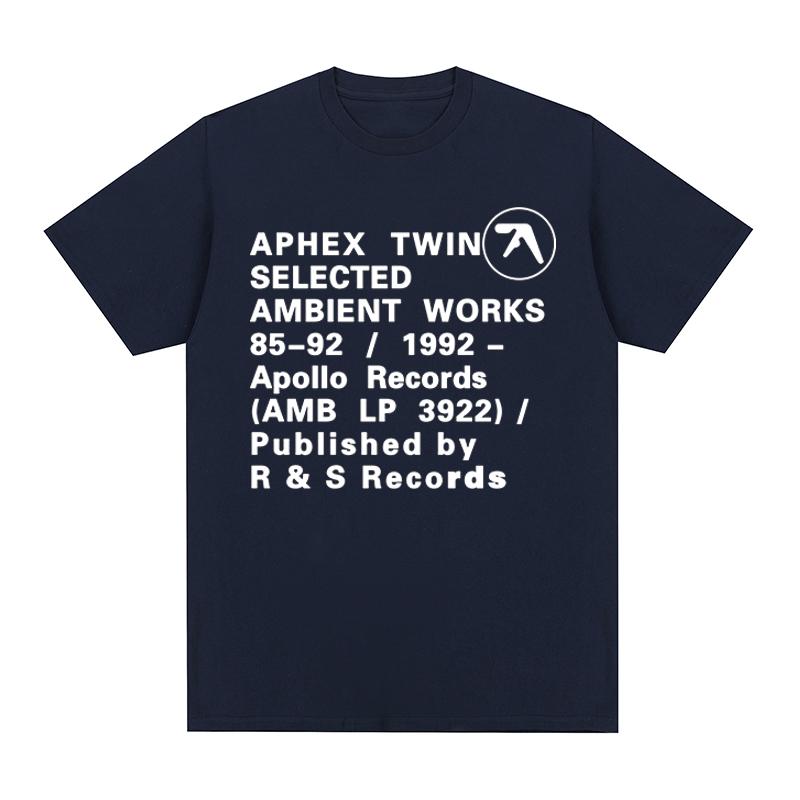 APHEX TWIN Винтажная футболка Y2k Уличная одежда Подарок на день рождения Хлопок Мужская футболка Новая Футболка Женские топы