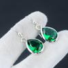 Green Tourmaline Earring, 925 Sterling Silver Earring Beautiful Gemstone Cabochon Stone Earring Birthday Earring Gift For Her For Women