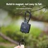 Heavy Duty Plastic Carabiner Retractable Anti Lost Magnetic Elastic Keychain for Outdoor