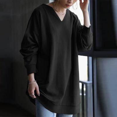 Осенние повседневные пуловеры и женские пуловеры с длинными рукавами, свободный крой, с V-образным вырезом, женские толстовки с капюшоном, женские пуловеры и женские толстовки с длинными рукавами