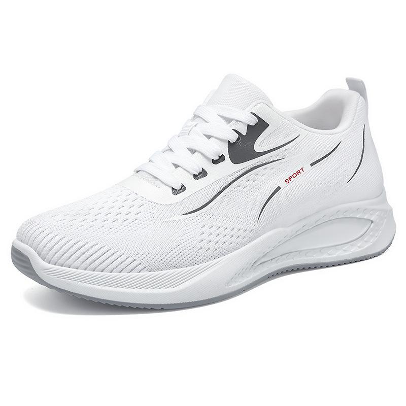 Мужская обувь спортивная обувь летняя новая сетчатая дышащая модная одинарная обувь на шнуровке с воздушной подушкой мужские кроссовки для бега