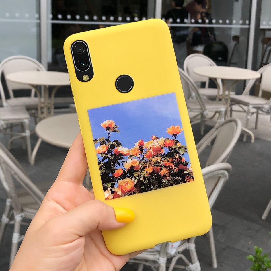 Мягкий чехол для Xiaomi Redmi Note 7 Чехол Funda для Redmi 7 7A Модный силиконовый чехол-подсолнух для Redmi Note7 Pro Задняя крышка
