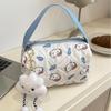Cute Anime Handbag Kawaii Hello Kitty Printing Makeup Bag Cartoon Travel Portable Large Capacity Cosmetic Storage Bag Girl Gift