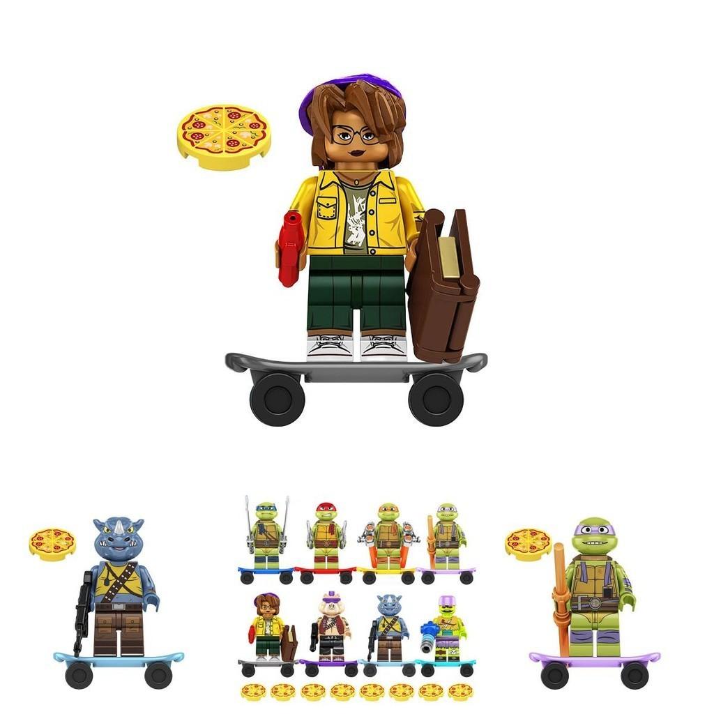 Детская игрушка Kf6196 Черепашка-ниндзя Да Винчи Конструктор Пластик АБС Неэлектрический Сделай сам